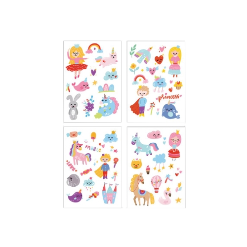 Zestaw tymczasowych tatuaży Księżniczki 301098